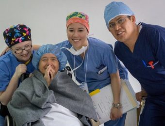 Digna fue beneficiaria de la brigada médica.