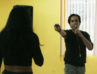 Feminicidio. Sociodrama sobre la violencia de género interpretado por estudiantes de psicología de la PUCE